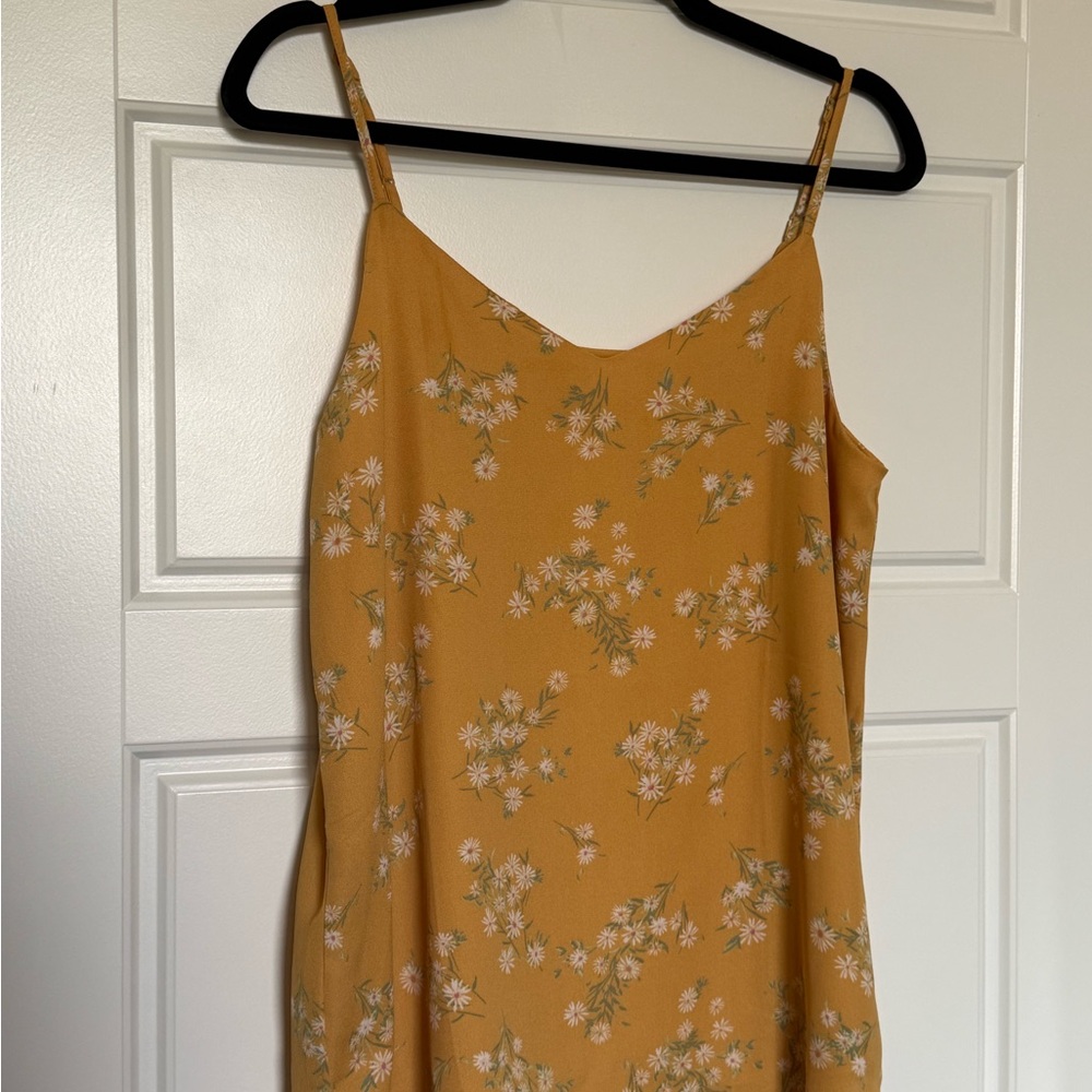 Pink Rose Mustard Floral Camisole